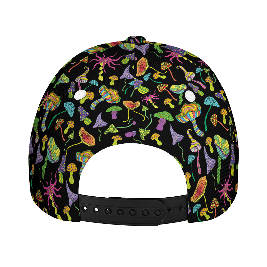 Psychedelic Mushroom Pattern Print Baseball Cap