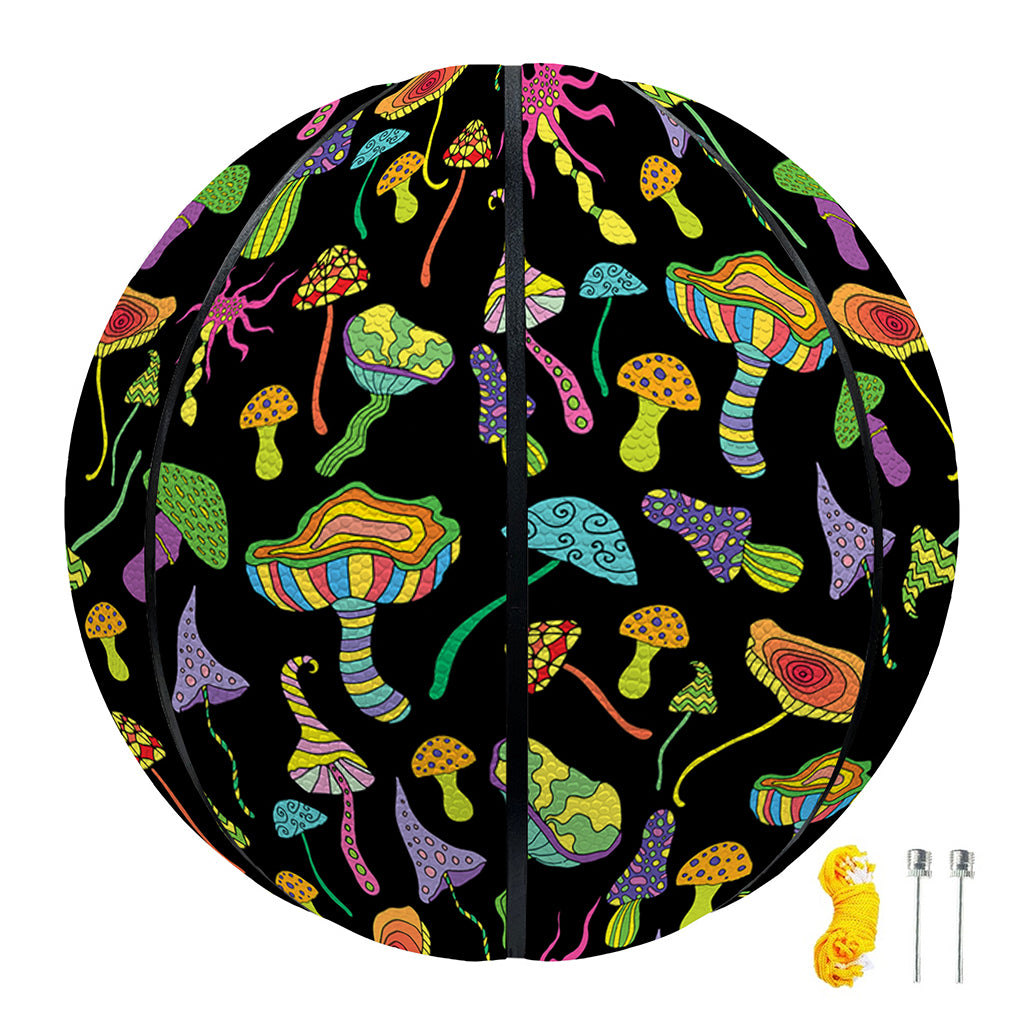 Psychedelic Mushroom Pattern Print Basketball