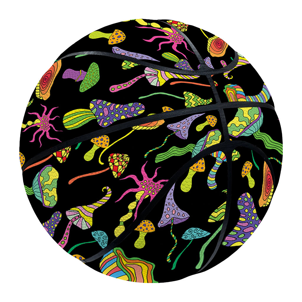 Psychedelic Mushroom Pattern Print Basketball