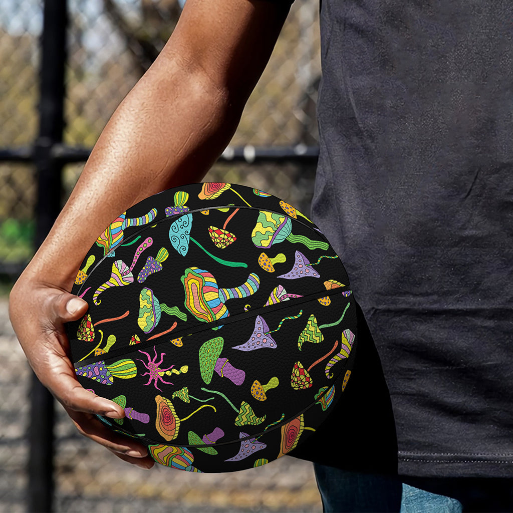 Psychedelic Mushroom Pattern Print Basketball