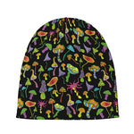 Psychedelic Mushroom Pattern Print Beanie