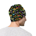 Psychedelic Mushroom Pattern Print Beanie