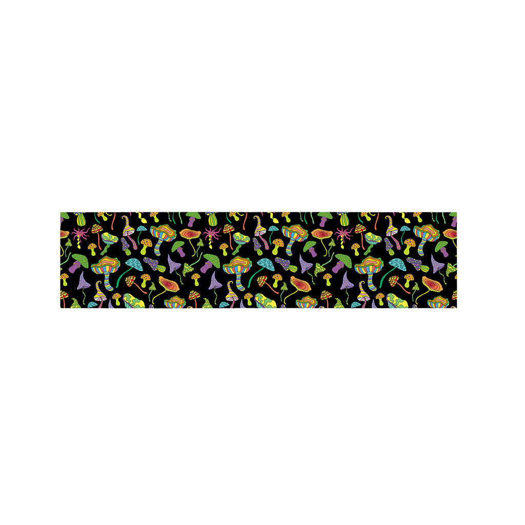 Psychedelic Mushroom Pattern Print Bed Runner