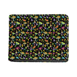 Psychedelic Mushroom Pattern Print Bifold Wallet