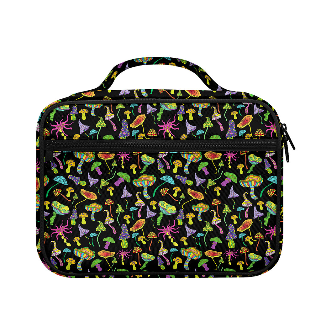 Psychedelic Mushroom Pattern Print Briefcase Bible Bag
