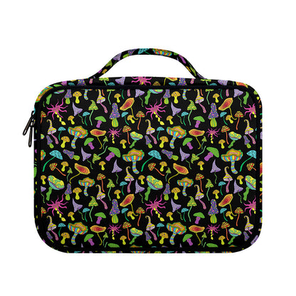 Psychedelic Mushroom Pattern Print Briefcase Bible Bag