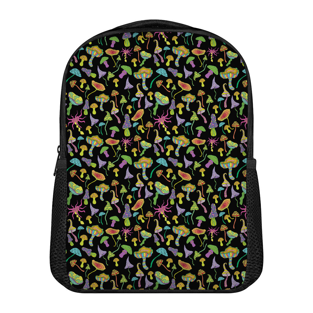 Psychedelic Mushroom Pattern Print Casual Backpack