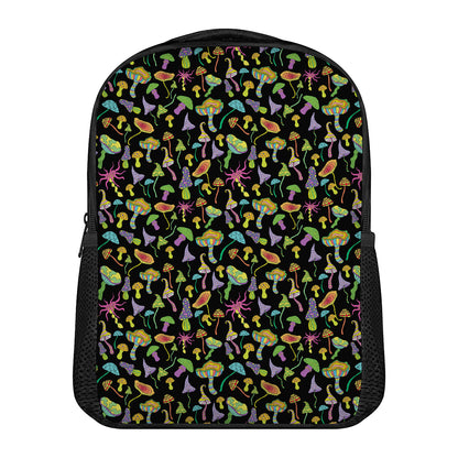 Psychedelic Mushroom Pattern Print Casual Backpack
