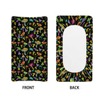 Psychedelic Mushroom Pattern Print Changing Pad Cover