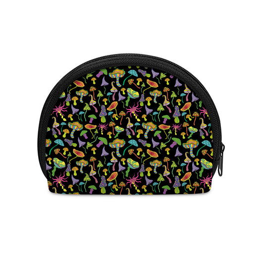 Psychedelic Mushroom Pattern Print Coin Purse