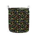 Psychedelic Mushroom Pattern Print Collapsible Laundry Basket