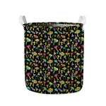 Psychedelic Mushroom Pattern Print Collapsible Laundry Basket