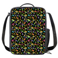 Psychedelic Mushroom Pattern Print Crossbody Lunch Bag