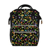 Psychedelic Mushroom Pattern Print Diaper Bag