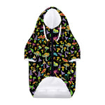 Psychedelic Mushroom Pattern Print Dog Zip Up Hoodie