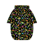 Psychedelic Mushroom Pattern Print Dog Zip Up Hoodie
