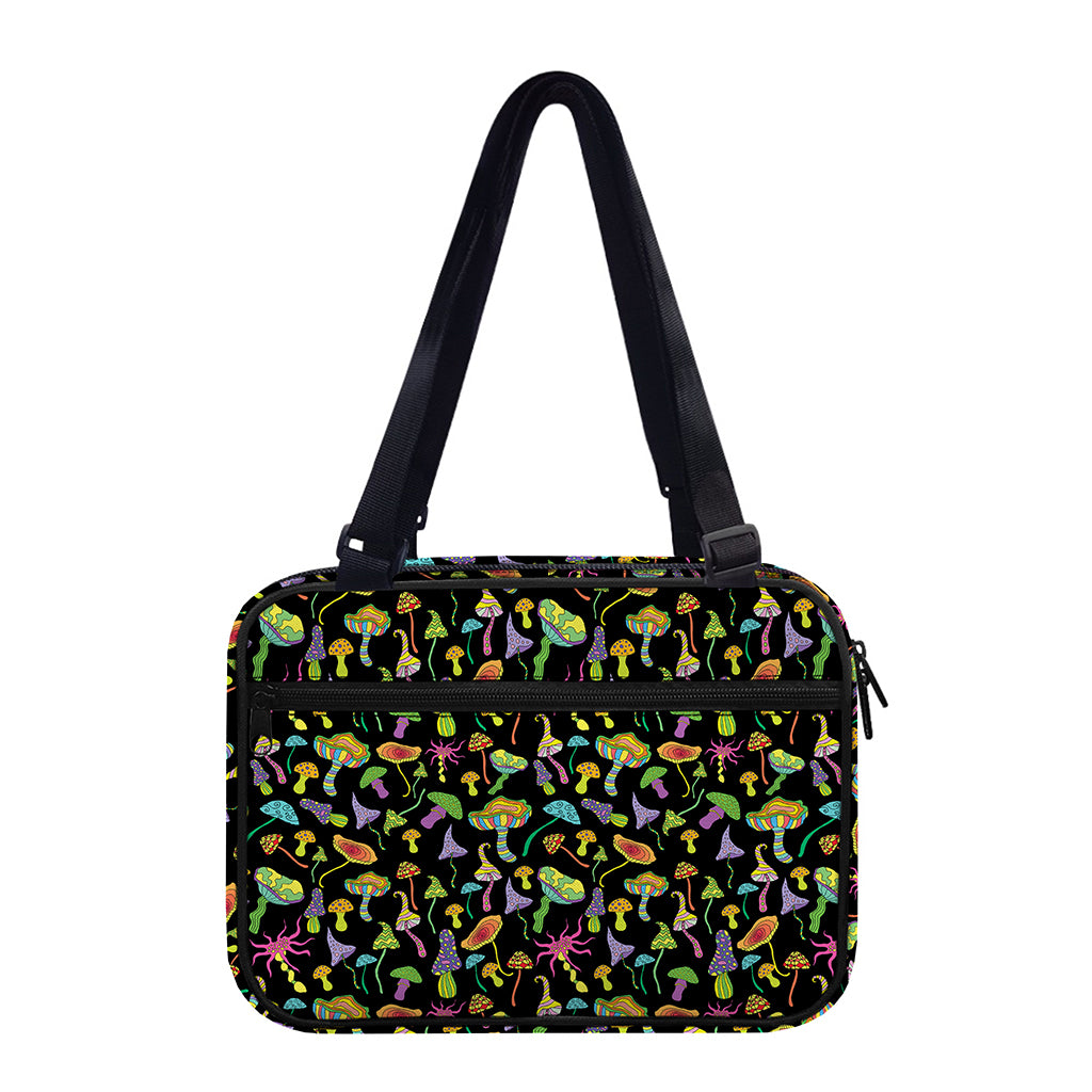 Psychedelic Mushroom Pattern Print Double Strap Bible Bag
