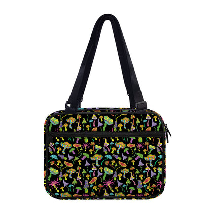 Psychedelic Mushroom Pattern Print Double Strap Bible Bag