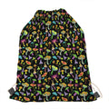 Psychedelic Mushroom Pattern Print Drawstring Bag