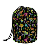 Psychedelic Mushroom Pattern Print Drawstring Makeup Bag
