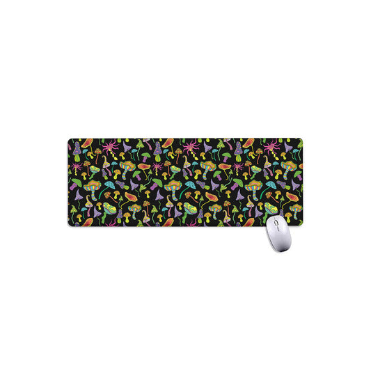 Psychedelic Mushroom Pattern Print Extended Mouse Pad