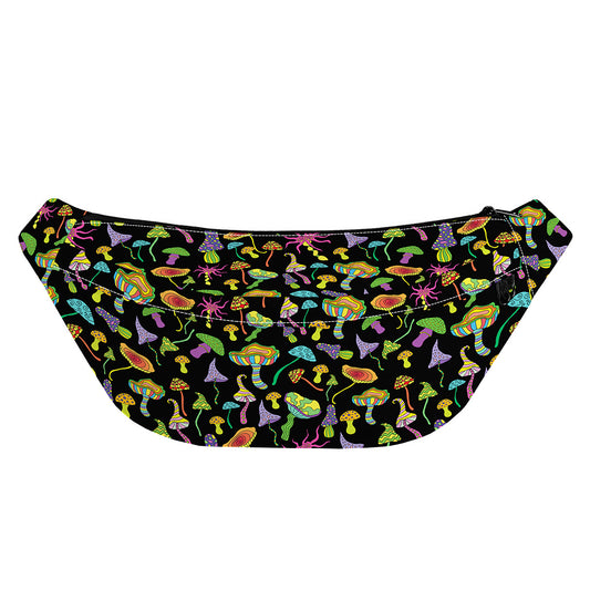 Psychedelic Mushroom Pattern Print Fanny Pack