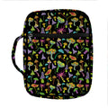 Psychedelic Mushroom Pattern Print Front Pocket Bible Bag