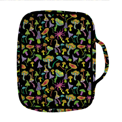 Psychedelic Mushroom Pattern Print Front Pocket Bible Bag