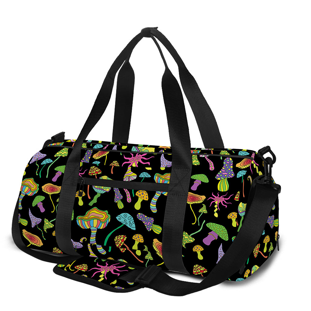 Psychedelic Mushroom Pattern Print Gym Bag