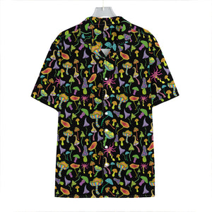 Psychedelic Mushroom Pattern Print Hawaiian Shirt