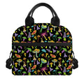 Psychedelic Mushroom Pattern Print Insulated Lunch Bag
