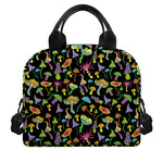 Psychedelic Mushroom Pattern Print Insulated Lunch Bag