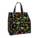 Psychedelic Mushroom Pattern Print Insulated Lunch Tote