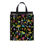 Psychedelic Mushroom Pattern Print Insulated Lunch Tote