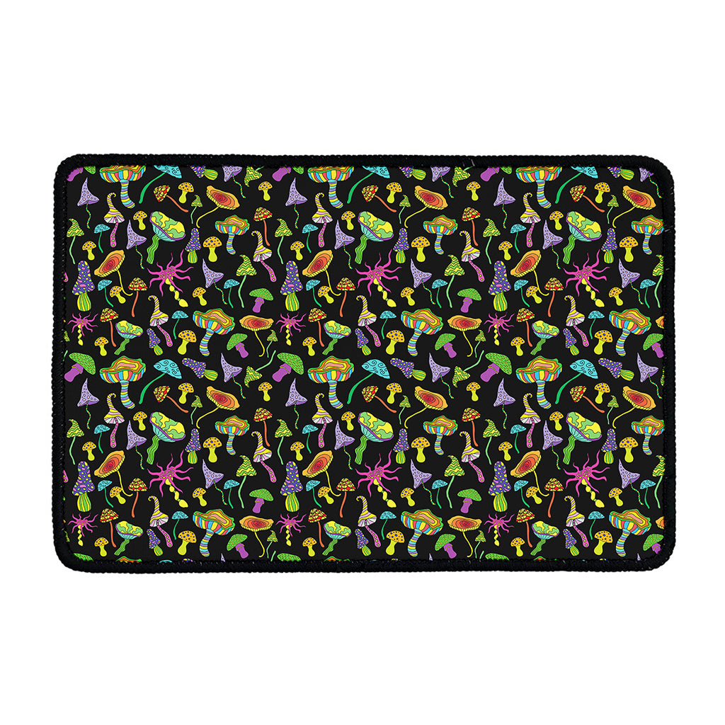 Psychedelic Mushroom Pattern Print Kitchen Mat