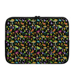 Psychedelic Mushroom Pattern Print Laptop Sleeve