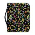 Psychedelic Mushroom Pattern Print Leather Bible Cover