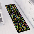 Psychedelic Mushroom Pattern Print Long Kitchen Mat
