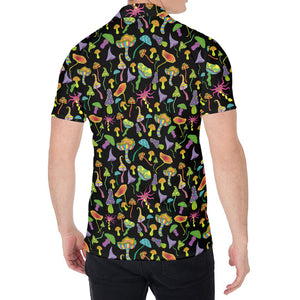 Psychedelic Mushroom Pattern Print Men's Shirt