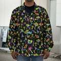 Psychedelic Mushroom Pattern Print Men's Shirt Jacket