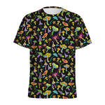 Psychedelic Mushroom Pattern Print Men's Sports T-Shirt