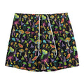 Psychedelic Mushroom Pattern Print Mesh Shorts