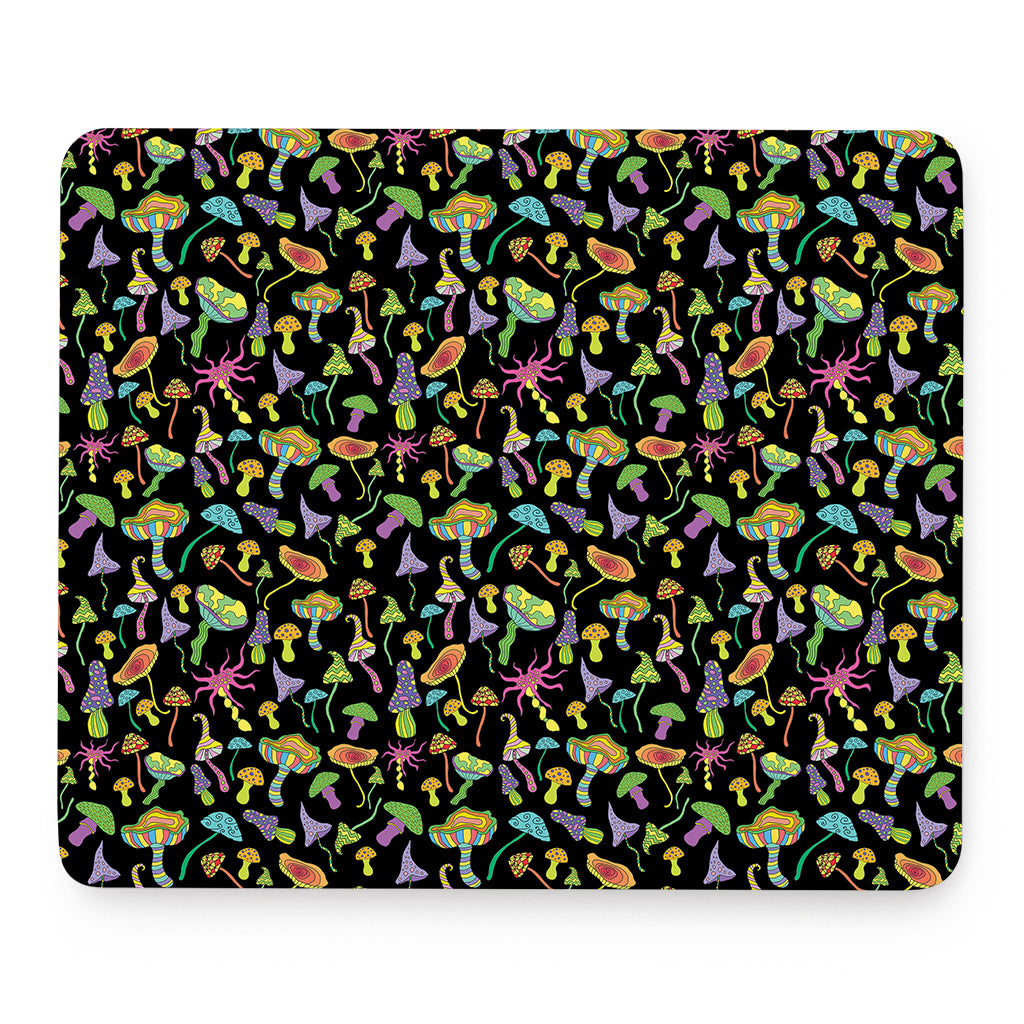 Psychedelic Mushroom Pattern Print Mouse Pad
