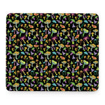 Psychedelic Mushroom Pattern Print Mouse Pad