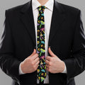 Psychedelic Mushroom Pattern Print Necktie