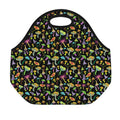 Psychedelic Mushroom Pattern Print Neoprene Lunch Bag