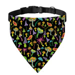 Psychedelic Mushroom Pattern Print Over The Collar Dog Bandana