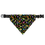 Psychedelic Mushroom Pattern Print Over The Collar Dog Bandana