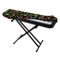Psychedelic Mushroom Pattern Print Piano Keyboard Cover