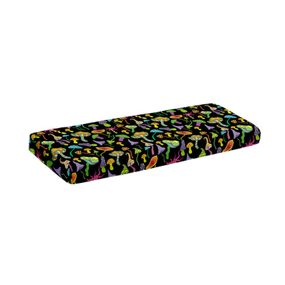 Psychedelic Mushroom Pattern Print Piano Keyboard Cover